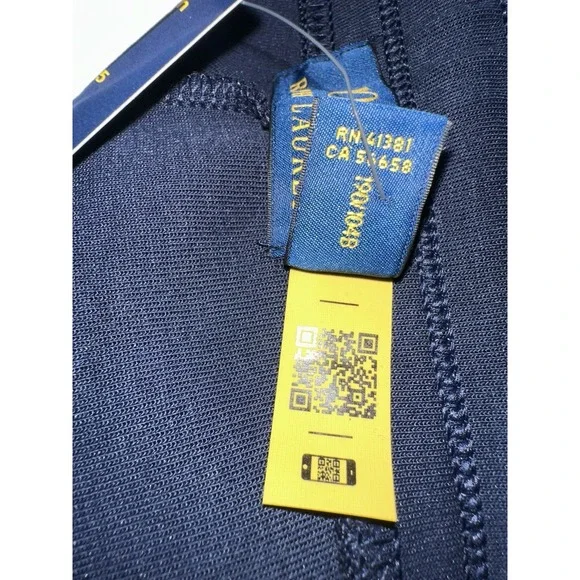 NWT POLO Ralph Lauren Navy Logo Double-Knit 12" Inseam Shorts Multi PonyXXL T - Picture 10 of 13